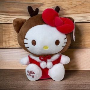 Hello Kitty x Deer Christmas Plush🎄 Sanrio ~ Cute Cosplay Plushie Authentic NWT